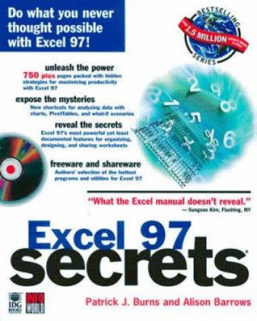 Excel 97 Secrets by Patrick J Burns & Alison Barrows