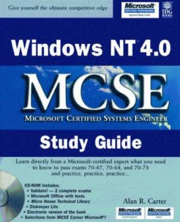 MCSE Study Guide: Windows NT 4.0 by Alan R Carter