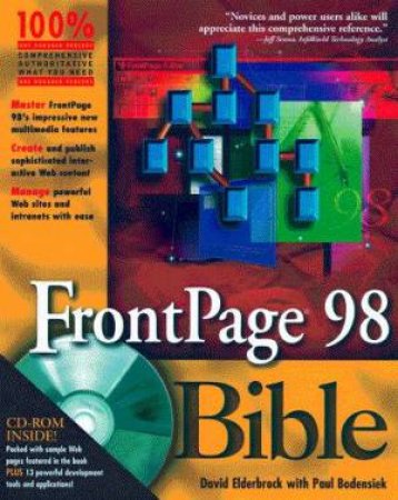 FrontPage 98 Bible by David Elderbrock & Paul Bodensiek