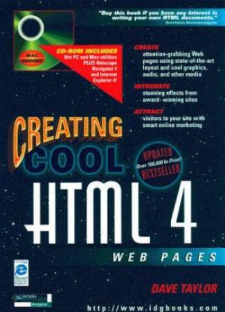 Creating Cool HTML 4 Web Pages by Dave Taylor