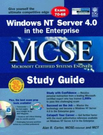 Windows NT Server 4.0 Enterprise MCSE Study Gde H/C (Bk/CD) by Carter