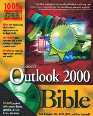 Microsoft Outlook 2000 Bible by Todd A Kleinke & Brian Underdahl