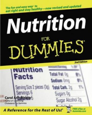 Nutrition For Dummies by Carol Ann Rinzler