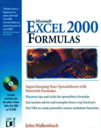 Microsoft Excel 2000 Formulas by John Walkenbach