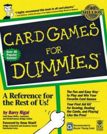 Card Games For Dummies by Rigal