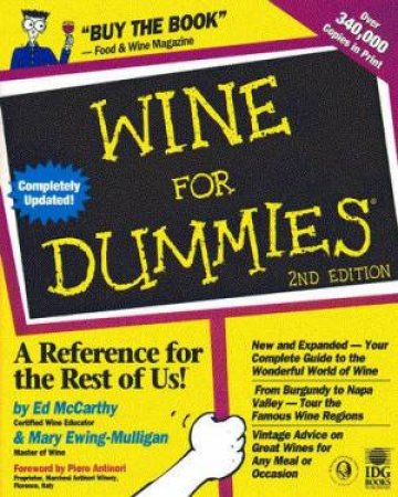 Wine For Dummies - 2 ed by McCarthy