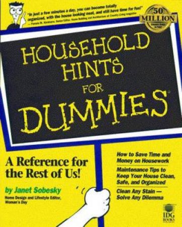 Household Hints For Dummies by Janet Sobesky