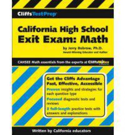 Cliffstestprep: California High School Exit Exam: Maths by Jerry Bobrow