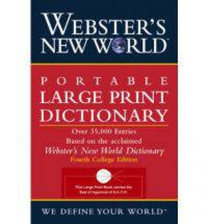 Webster's New World Portable Large Print Dictionary, Second Edition by Jonathan L. Goldman