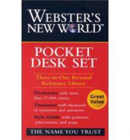 WNW Dictionary, Thesaurus, Style Guide Pocket Desk Set by STAFF OF WEBSTER'S NEW WORLD DICTIONARY