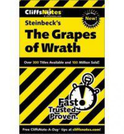 CliffsNotes on Steinbeck's The Grapes of Wrath by VLCEK KELLY