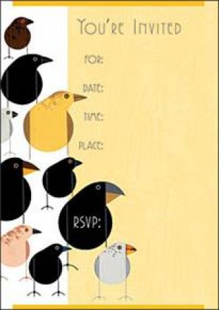 Darwin's Finches Boxed Invitations (BI010) by Charley Harper