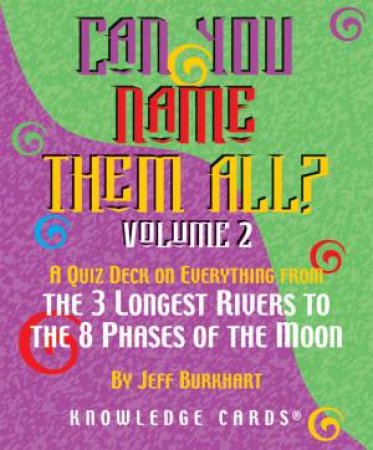 Can You Name Them All Volume 2 Knowledge Cards Deck by Jeff Burkhart