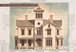 Historic New England Homes Architectual Drawings Postcard Book