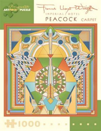 Imperial Hotel Peacock Carpet Jigsaw Puzzle (AA674) by Frank Lloyd Wright