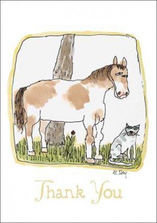 Horse And Cat Thank You Notes by William Steig