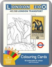 London Zoo Art For London Transport Coloring Cards