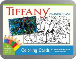 Tiffany Stained Glass Coloring Cards by Louis Comfort Tiffany