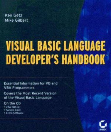 Visual Basic Language Developer's Handbook by Ken Getz & Mike Gilbert