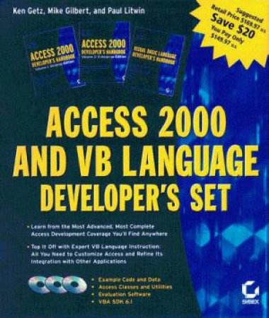 Access 2000 And VB Language Developer's Set by Getz & Gilbert & LItwin