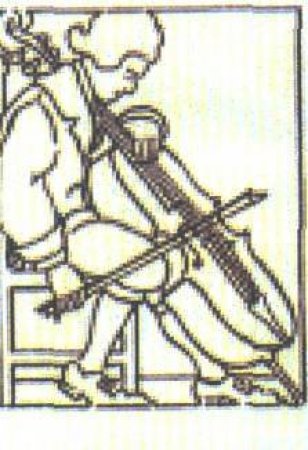 Heritage Bookplates: Man Playing Cello by New Holland Publishers 