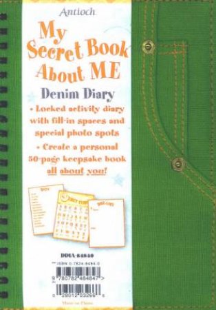 My Secret Book About Me: Denim Diary - Green by Unknown