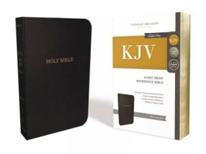 KJV, Reference Bible Red Letter Edition [Giant Print, Black] by Thomas Nelson