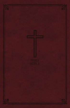 KJV Reference Bible Personal Size Indexed Red Letter Edition [Giant Print, Burgundy] by Thomas Nelson