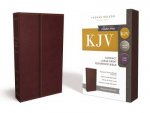 KJV Reference Bible Compact Red Letter Edition Large Print Burgundy