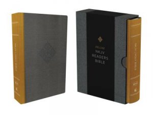 NKJV Deluxe Reader's Bible [Yellow/Grey] by Thomas Nelson