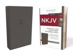 NKJV Personal Size Reference Bible Red Letter Edition Giant Print Grey