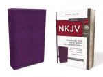 NKJV Personal Size Reference Bible Red Letter Edition Giant Print Purple