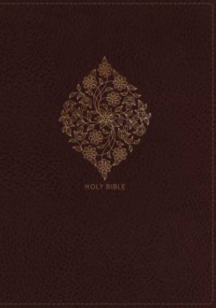 NKJV Deluxe Reference Personal Size Bible Indexed Red Letter Edition [Giant Print, Burgundy] by Thomas Nelson