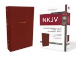 NKJV Deluxe Personal Size Reference Bible Red Letter Edition Giant Print Red