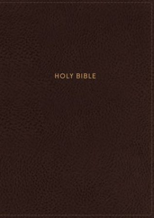 NKJV Deluxe Reference Bible Red Letter Edition [Center-Column Giant Print, Brown] by Thomas Nelson