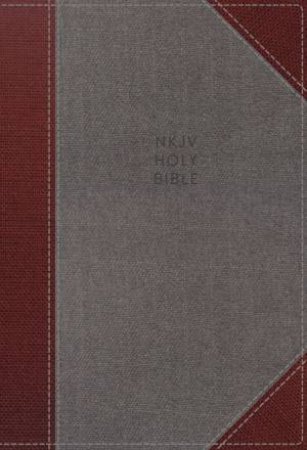 NKJV Thinline Reference Bible Red Letter Edition [Grey/Red] by Thomas Nelson