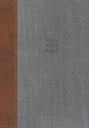 NKJV Thinline Reference Bible Red Letter Edition [Tan/Grey] by Thomas Nelson