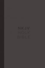 NKJV Compact SingleColumn Reference Bible Red Letter Edition Grey