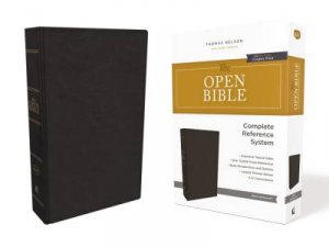 The KJV Open Bible Red Letter Edition (Black) by Thomas Nelson