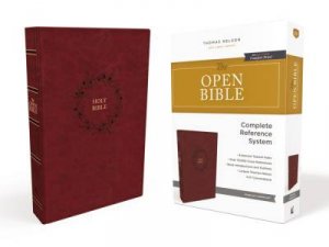 The KJV Open Bible Red Letter Edition (Burgundy) by Thomas Nelson