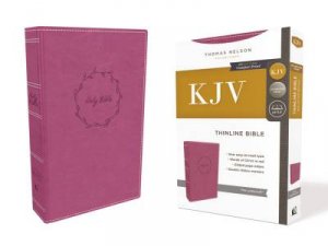 KJV Thinline Bible Red Letter Edition [Pink] by Thomas Nelson