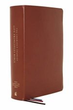 NASB Charles F Stanley Life Principles Bible 2nd Edition Genuine Leather Thumb Indexed Comfort Print Holy Bible Brown