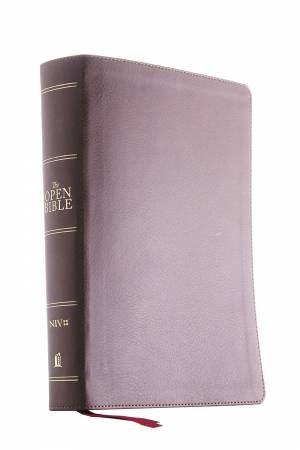 The NIV, Open Bible, Thumb Indexed, Red Letter Edition, Comfort Print: Complete Reference System (Brown) by Thomas Nelson