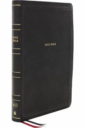 KJV Thinline Bible, Giant Print, Thumb Indexed, Red Letter Edition (Black) by Thomas Nelson