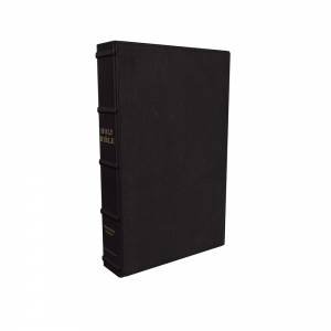 KJV Large Print Verse-By-Verse Reference Bible, Maclaren Series, Premium Goatskin Leather, Comfort Print: Holy Bible, King James Version (Black) by Thomas Nelson