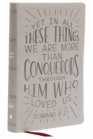 NKJV Holy Bible for Kids, Verse Art Cover Collection, Comfort Print [Gray] by Thomas Nelson