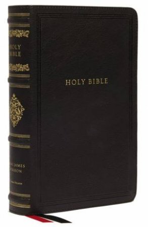 KJV Wide-Margin Reference Bible, Sovereign Collection, Red Letter, Comfort Print [Black] by Thomas Nelson