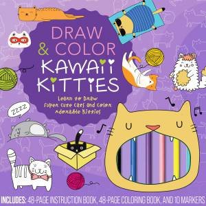 Draw & Color Kawaii Kitties Kit by Rock Point Editors