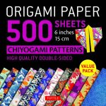 Origami Paper 500 Sheets Japanese Chiyogami Designs 6 15cm