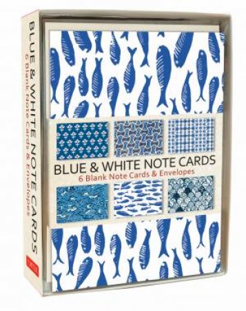 Blue & White Note Cards by Various